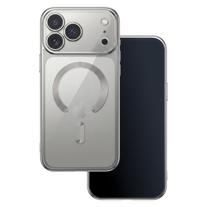 Color Chrome Mag case for iPhone 17 Pro Max 6,9" / 18 Pro Max 6,9" silver