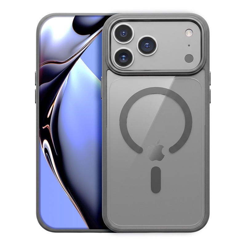 Color Clear Mag case for iPhone 17 Pro Max 6,9" / 18 Pro Max 6,9'' silver