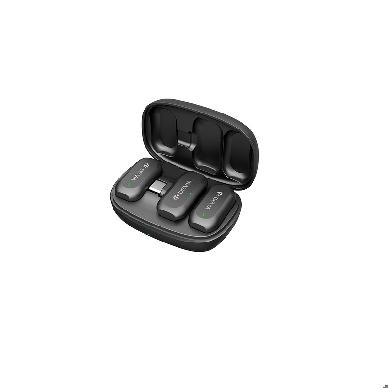Devia microphone for smartphone USB-C wireless 2in1 black - Billede 3