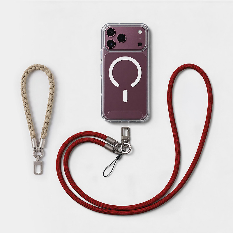 Etteri flexi strap 2in1 for phones maroon - Billede 2