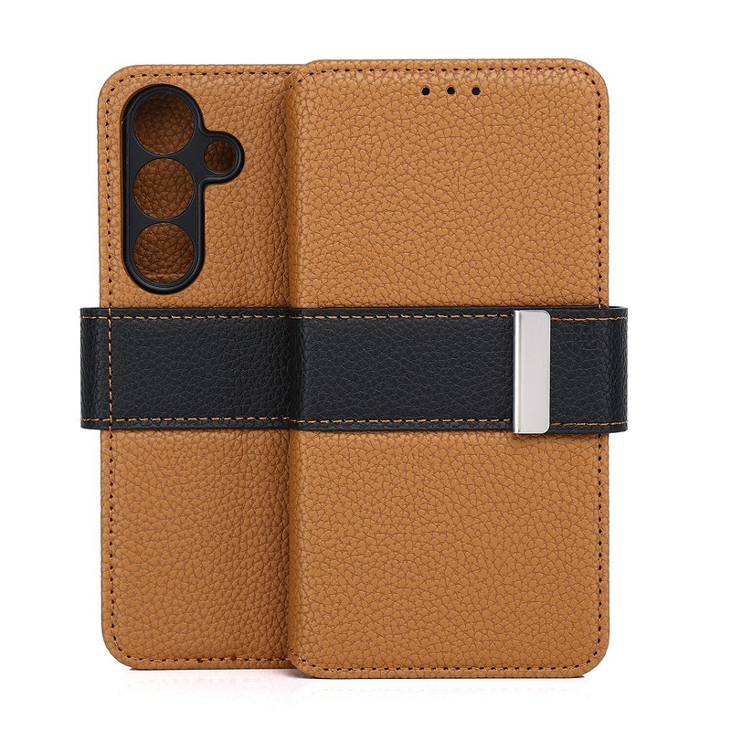Smart Vero case for Samsung Galaxy S25 brown