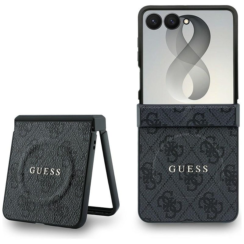 Guess  HC Magnetic 4G PU CLASSIC case for Samsung Galaxy Z Flip 8 black