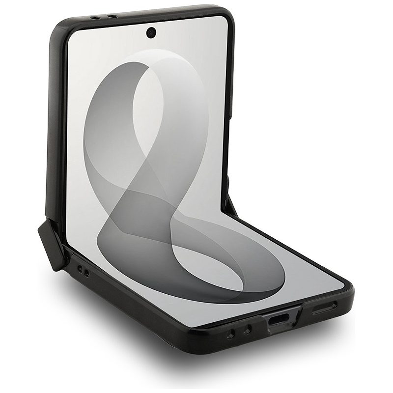 Guess HC Magnetic 4G PU CLASSIC case for Samsung Galaxy Z Flip 8 black - Billede 4