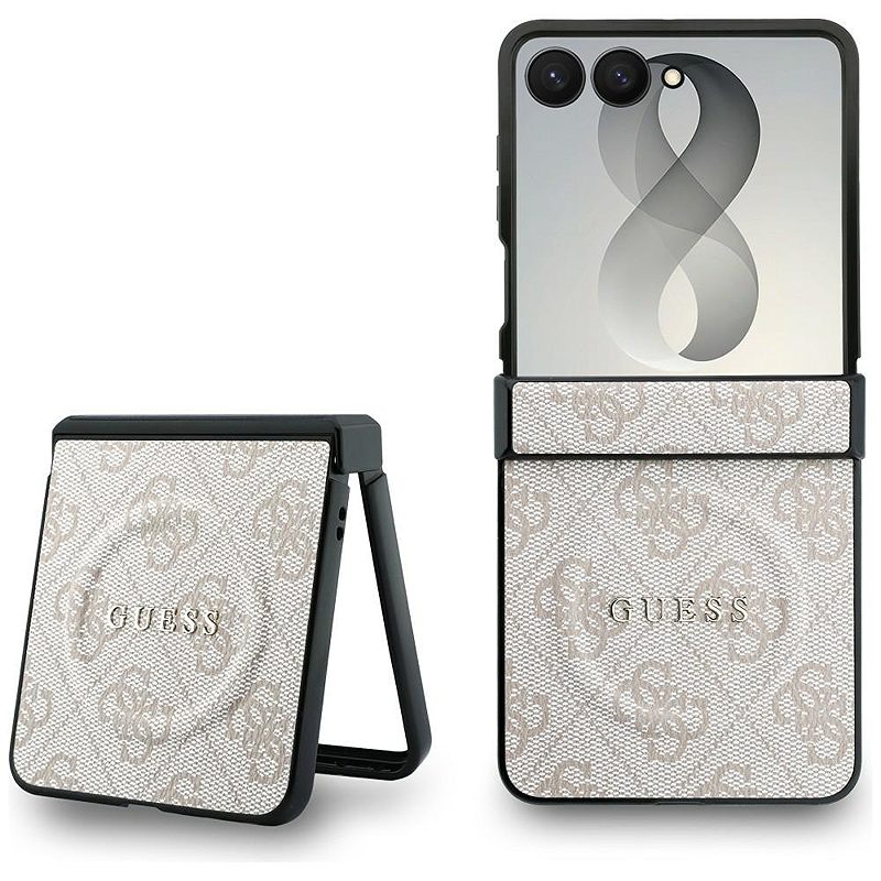 Guess  HC Magnetic 4G PU CLASSIC case for Samsung Galaxy Z Flip 8 pink