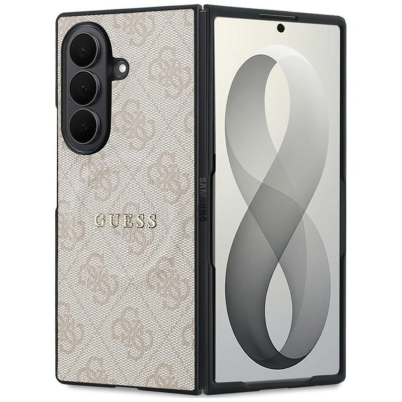 Guess  HC Magnetic 4G PU CLASSIC case for Samsung Galaxy Z Fold 8 Ultra pink