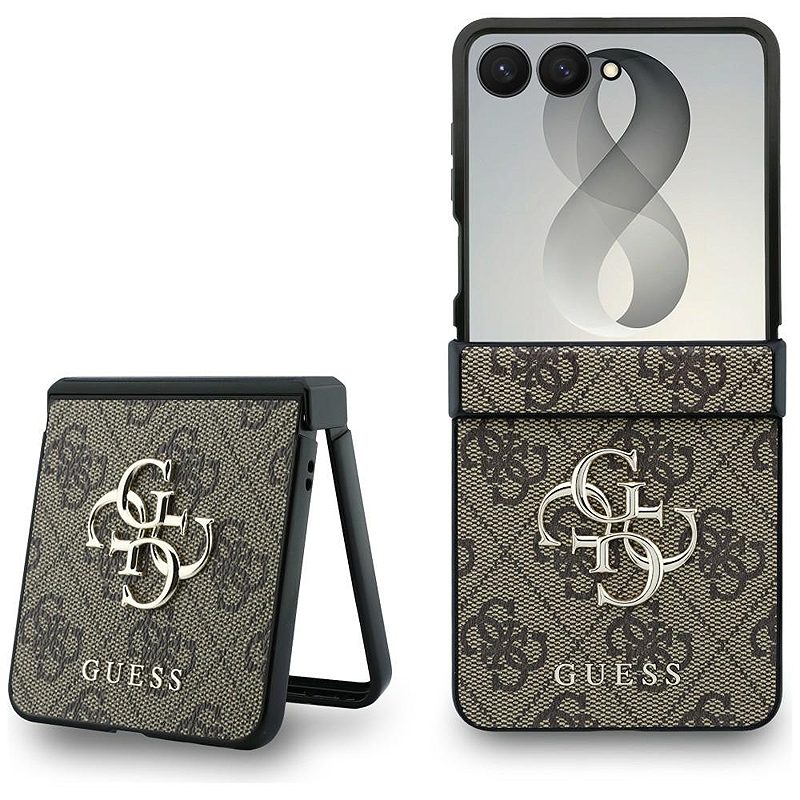 Guess  HC 4G PU BIG LOGO case for Samsung Galaxy Z Flip 8 brown