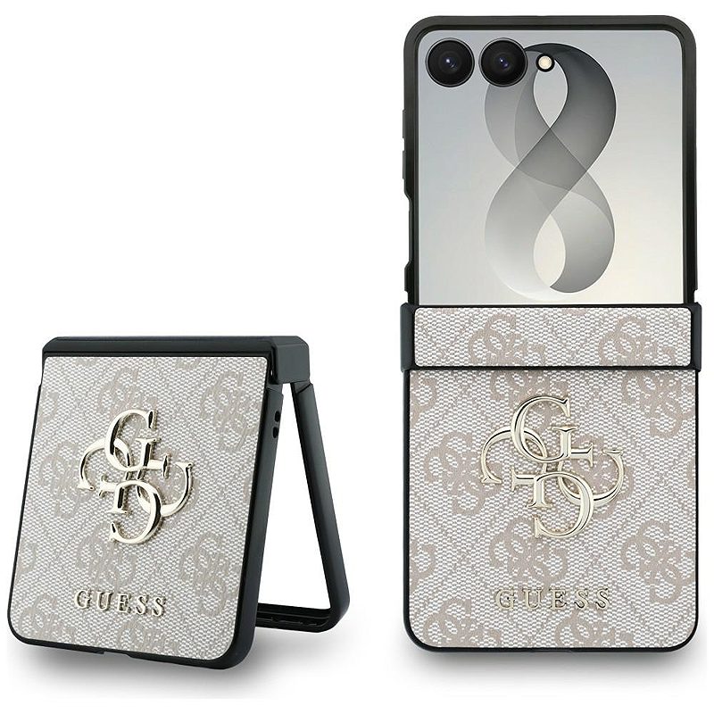 Guess  HC 4G PU BIG Logo case for Samsung Galaxy Z Flip 8 pink