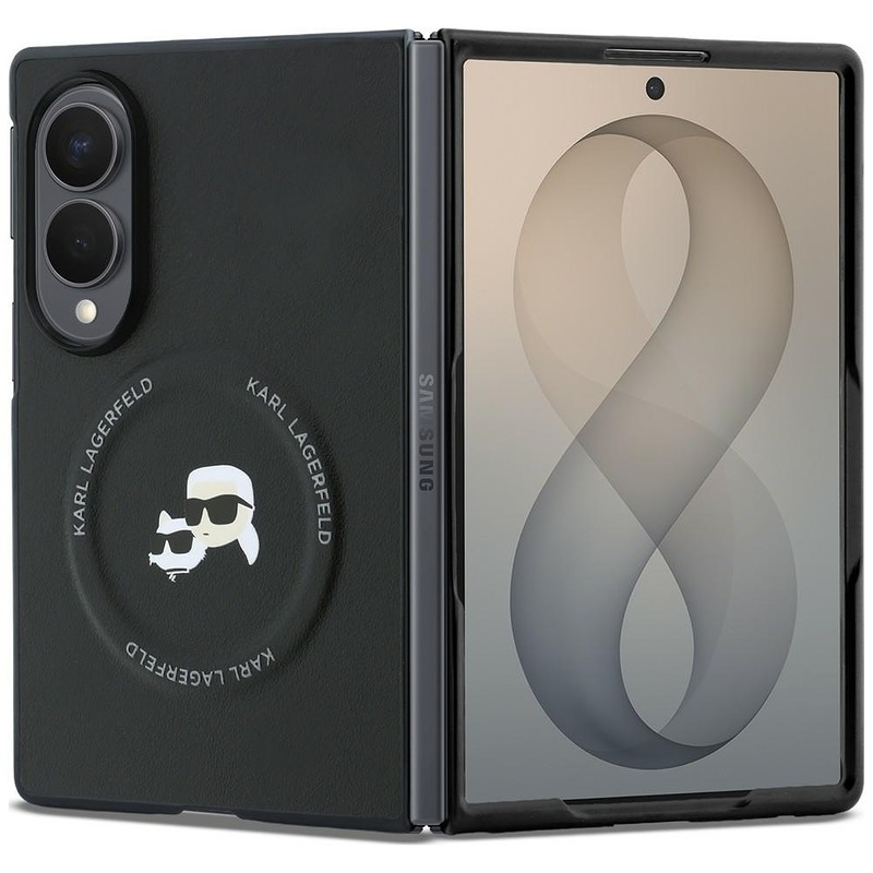 Karl Lagerfeld  HC Magnetic PU K&C Pins case for Samsung Galaxy Z Fold 8 black