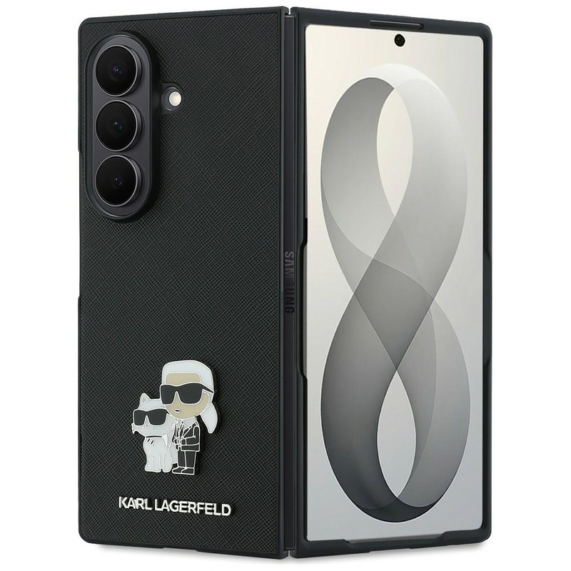 Karl Lagerfeld  HC Saffiano KC PIN case for Samsung Galaxy Z Fold 8 Ultra black