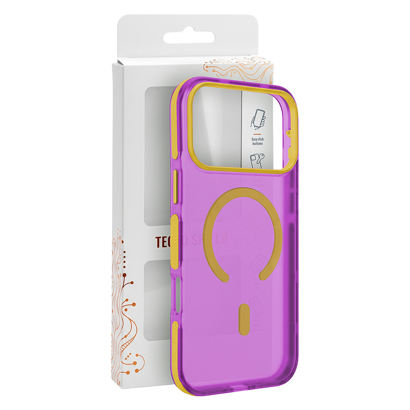 Tecto Shield Dopamine Mag case for iPhone 15 6,1" pink - Billede 2