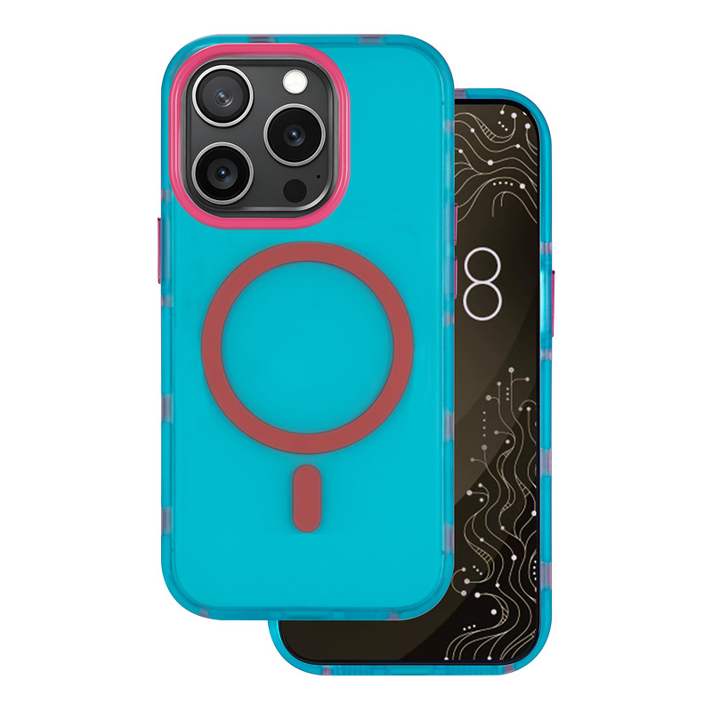 Tecto Shield Dopamine Mag case for iPhone 15 Pro Max 6,7" blue