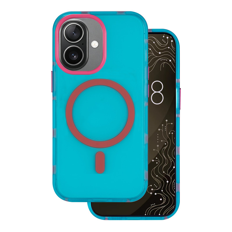 Tecto Shield Dopamine Mag case for iPhone 16 6,1" blue