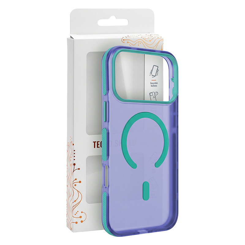 Tecto Shield Dopamine Mag case for iPhone 17 Pro Max 6,9" / 18 Pro Max 6,9" purple - Billede 2