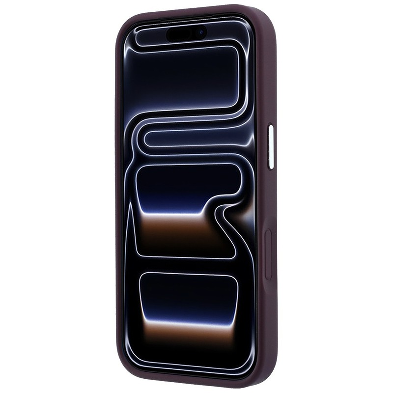 Karl Lagerfeld Embossed Open Ring RSG Logo MagSafe case for iPhone 18 Pro / 17 Pro burgundy - Billede 5