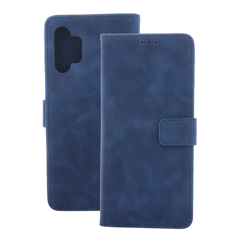 Smart Velvet case for Samsung Galaxy S27 Plus navy blue