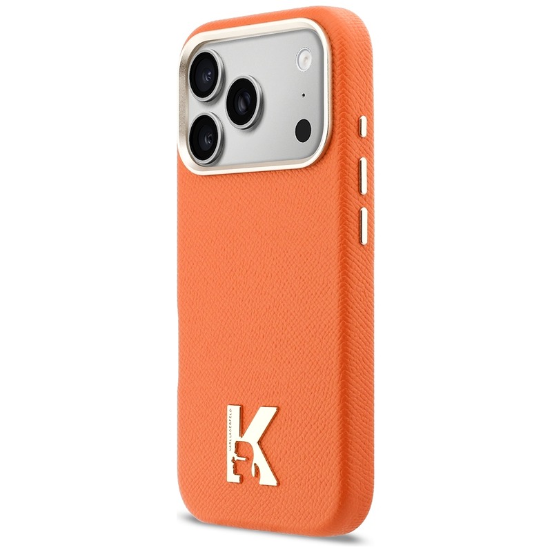Karl Lagerfeld Karl Head Logo MagSafe case for Iphone 18 Pro Max / iPhone 17 Pro Max orange - Billede 2