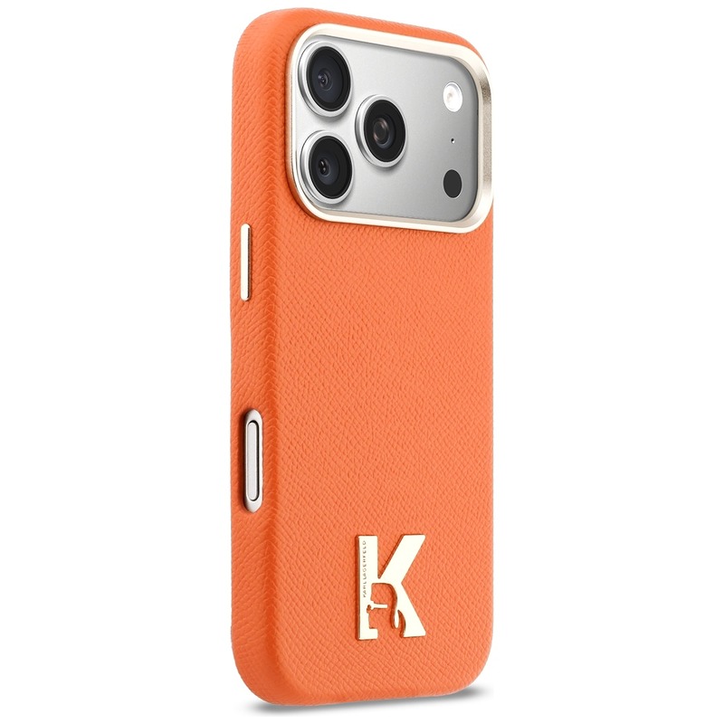 Karl Lagerfeld Karl Head Logo MagSafe case for Iphone 18 Pro Max / iPhone 17 Pro Max orange - Billede 4