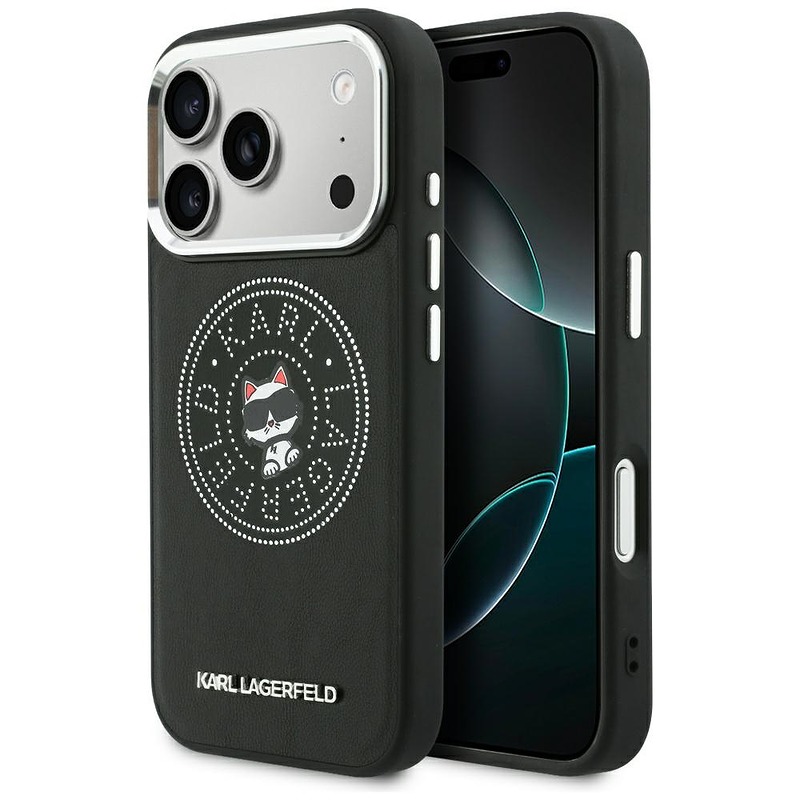 Karl Lagerfeld Point Choupette Sketch MagSafe case for iPhone 18 Pro Max / 17 Pro Max black