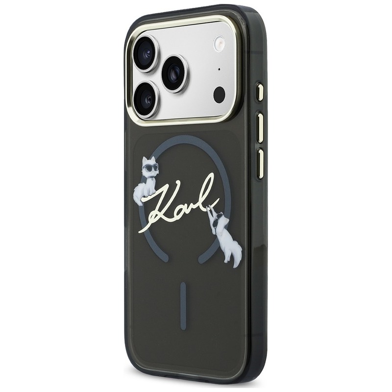 Karl Lagerfeld Script Logo MagSafe case for iPhone 18 Pro Max / 17 Pro Max black - Billede 2