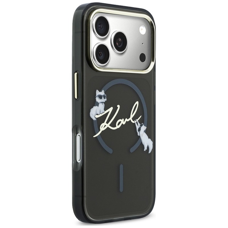 Karl Lagerfeld Script Logo MagSafe case for iPhone 18 Pro Max / 17 Pro Max black - Billede 4