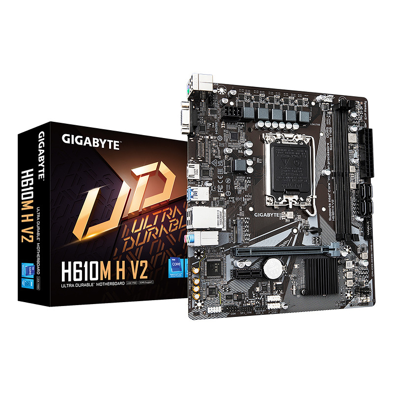 GIGABYTE H610M H V2 bundkort Intel H610 Express LGA 1700 micro ATX