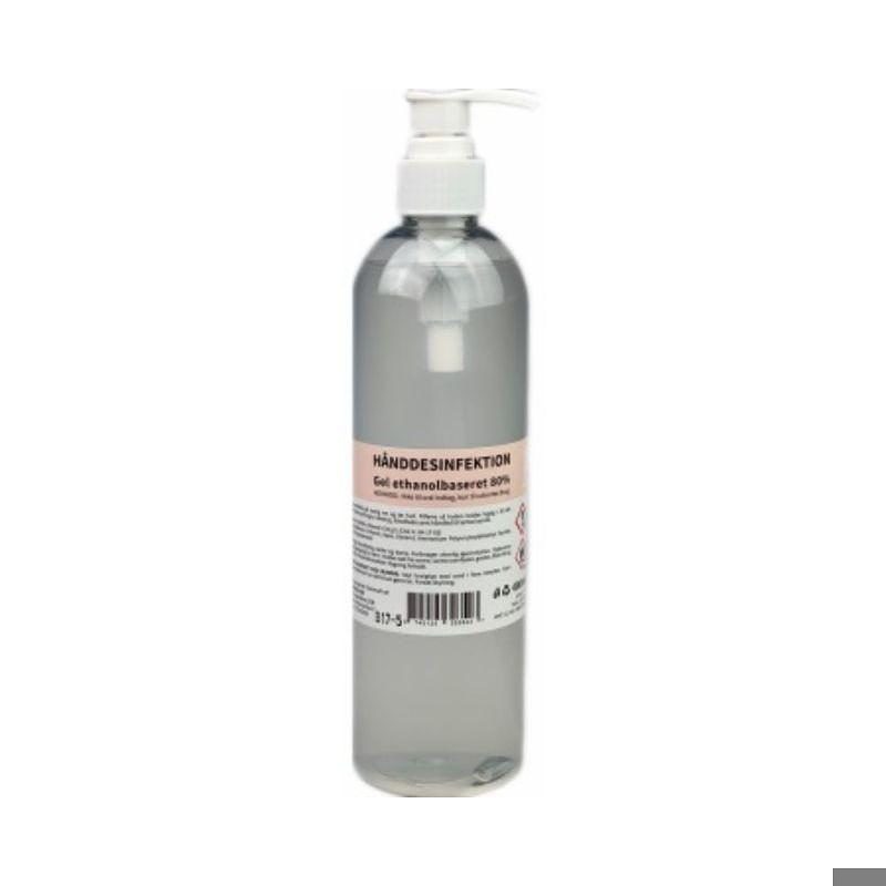 Håndsprit, 80% 400ml i fl m. pumpe