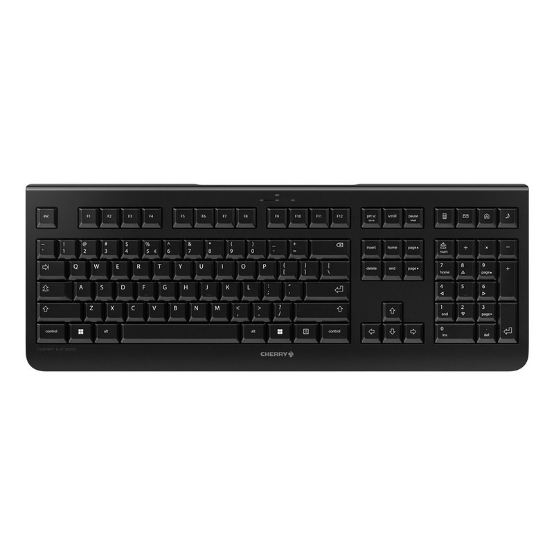 CHERRY JK-3000DE-2 tastatur Universel RF trådløst QWERTZ Tysk Sort