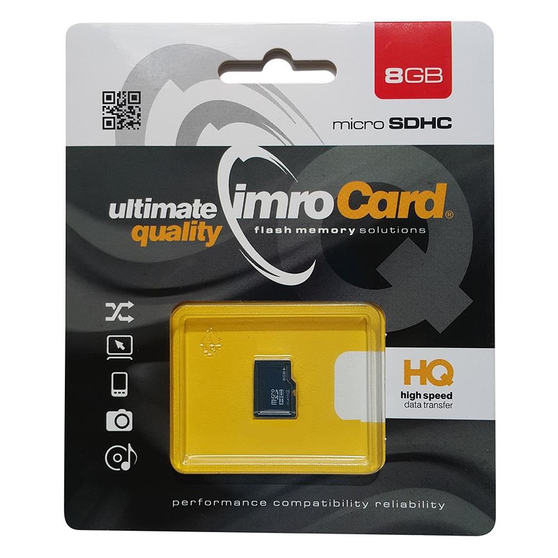 Imro memory card 8GB microSDHC cl. 4
