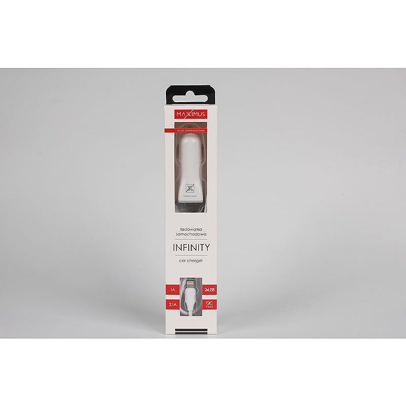 CAR CHARGER MAXXIMUS INFINITY 2.1A LIGHTNING , 2xUSB - Billede 5