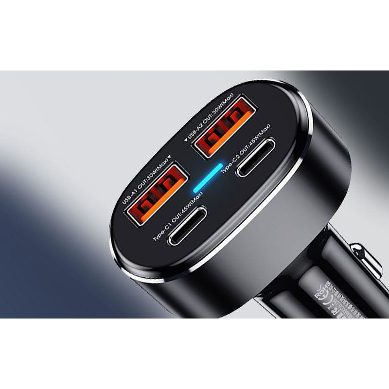CAR CHARGER REMAX DUKE 75W PD+QC 2C+2A RCC 329 FAST CHARGER - Billede 3