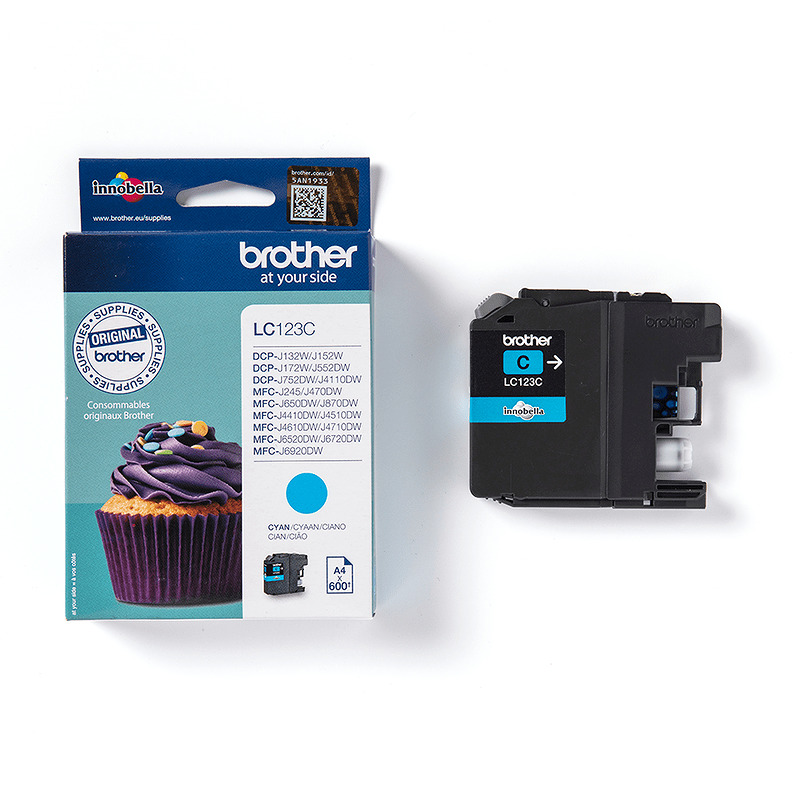 INK CARTRIDGE BROTHER LC123C - Billede 2