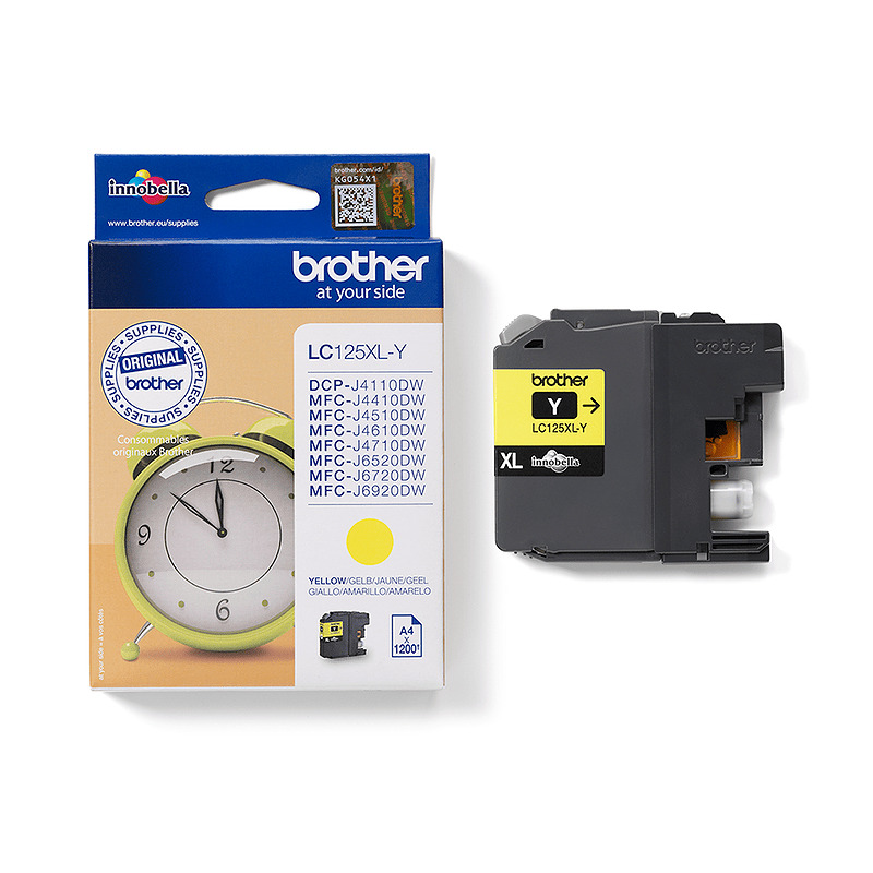 Brother LC-125XLY blækpatron 1 stk Original Gul - Billede 4