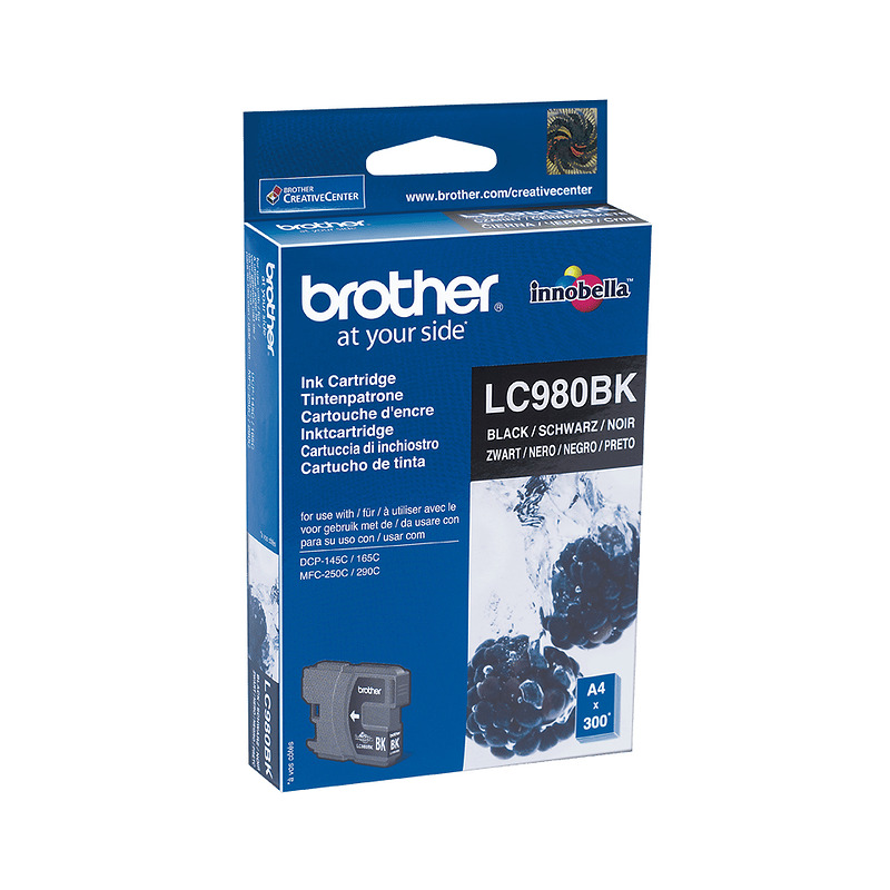 Brother LC980BK blækpatron 1 stk Original Sort - Billede 2