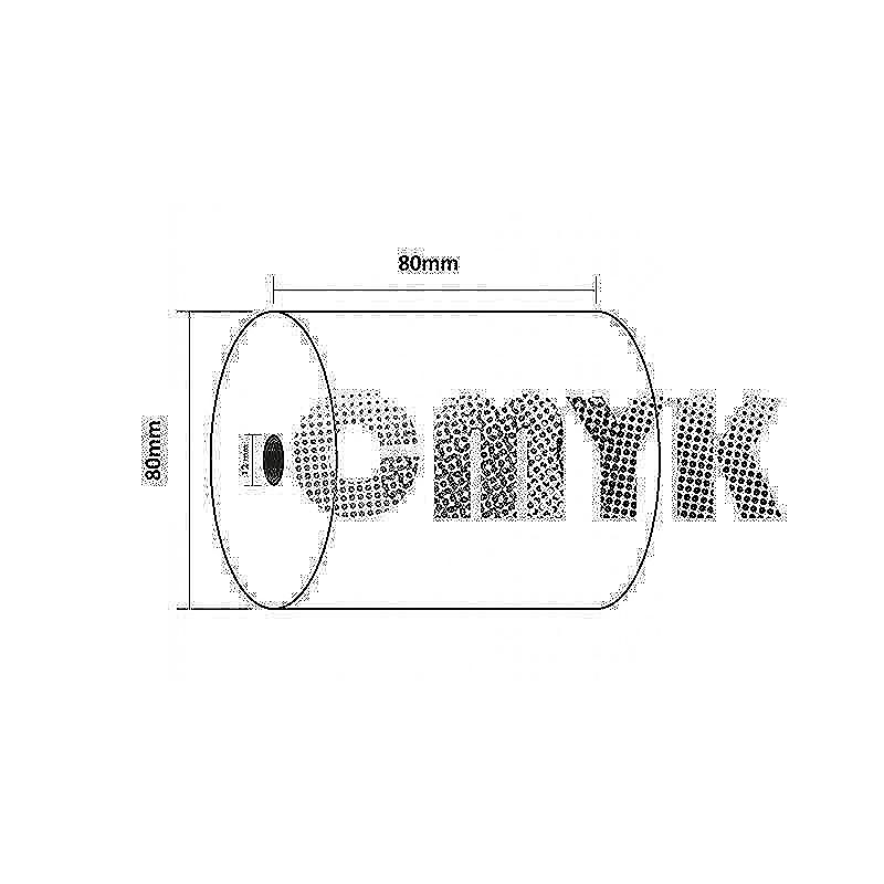 Termorulle terminaler mm. 80x80x12 mm