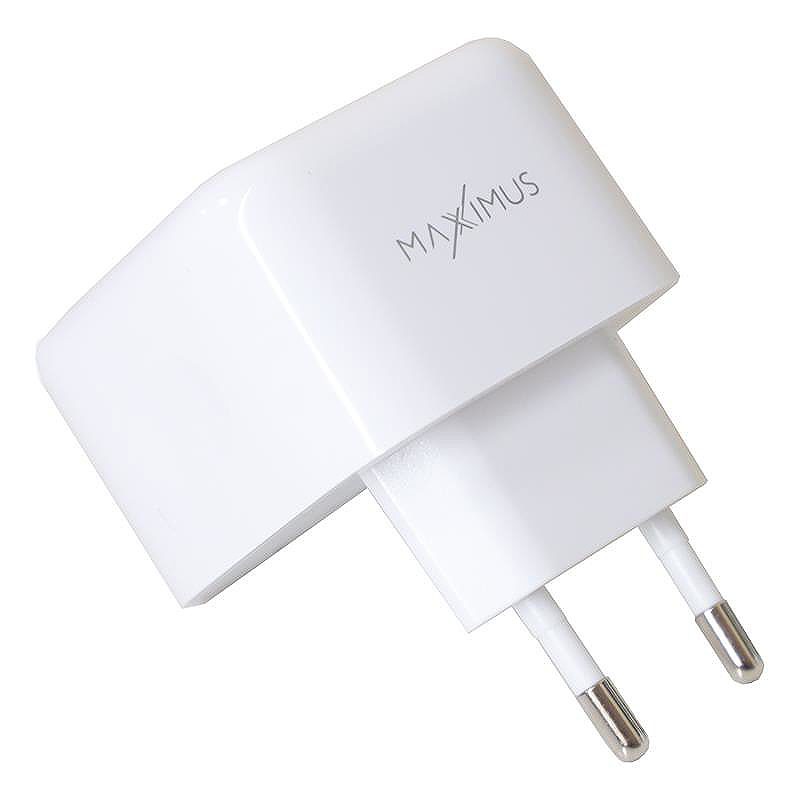 WALL CHARGER MX THUNDER PD 35W, 2xUSB-C WHITE