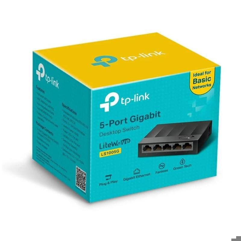 TP-Link LS1005G Ikke administreret Gigabit Ethernet (10/100/1000) Sort