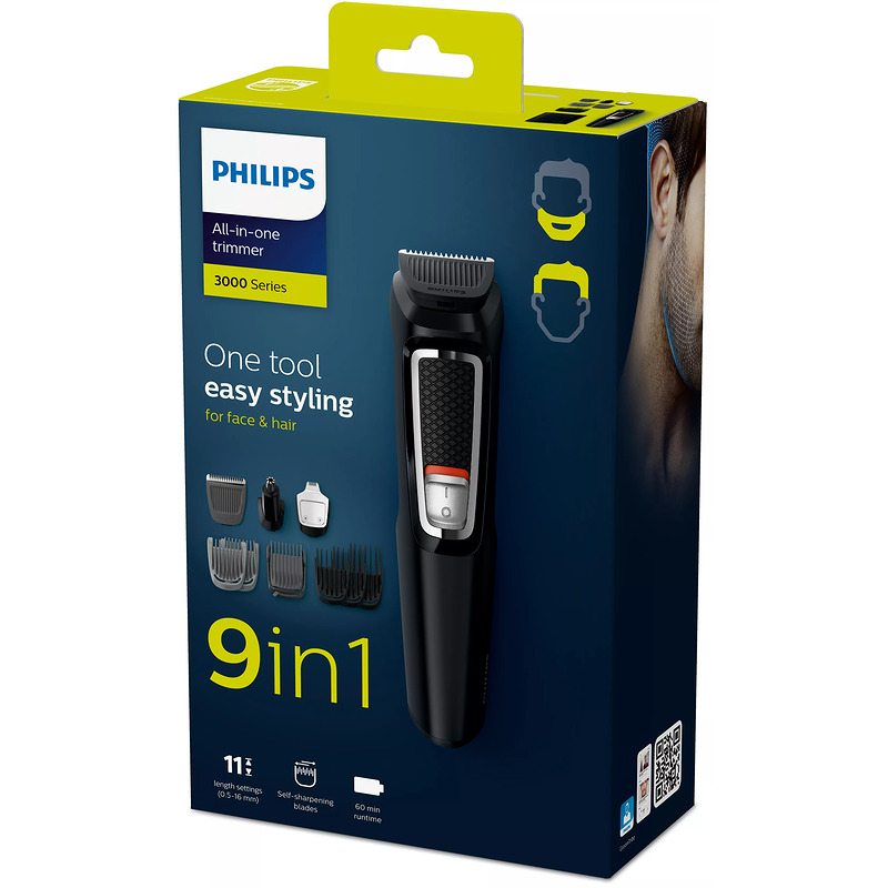 Philips MULTIGROOM Series 3000 9-i-1 med 9 redskaber, ansigt og hår - Billede 2