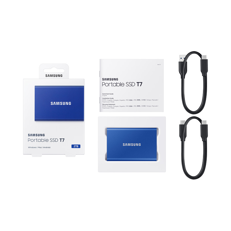 Samsung Portable SSD T7 2 TB USB Type-C 3.2 Gen 2 (3.1 Gen 2) Blå - Billede 12