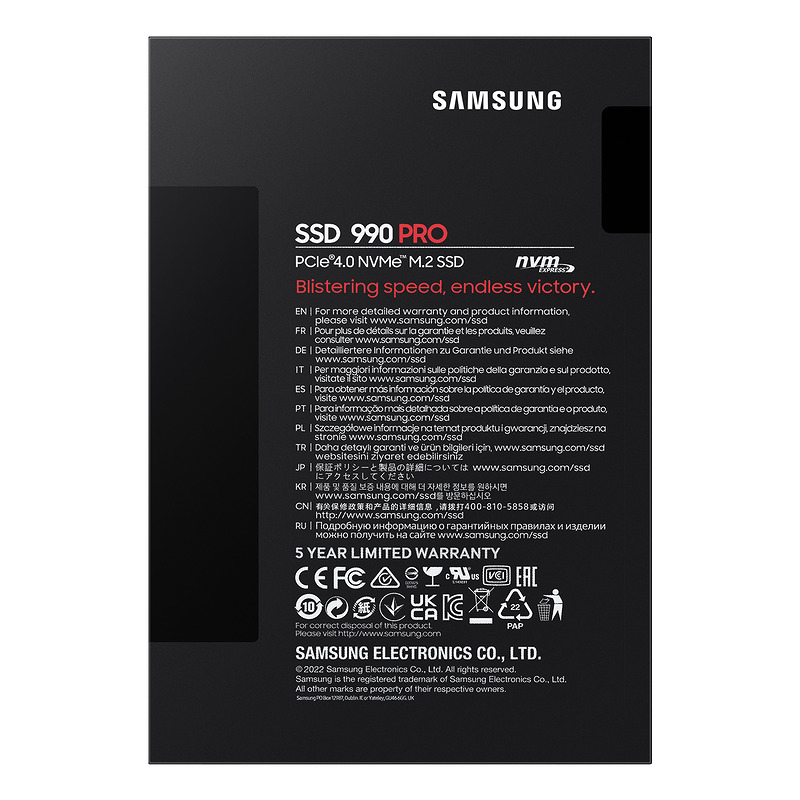 Samsung 990 PRO 1 TB M.2 PCI Express 4.0 NVMe V-NAND MLC - Billede 7