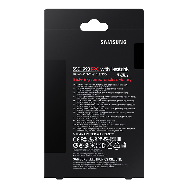 Samsung 990 PRO 2 TB M.2 PCI Express 4.0 NVMe V-NAND MLC - Billede 9