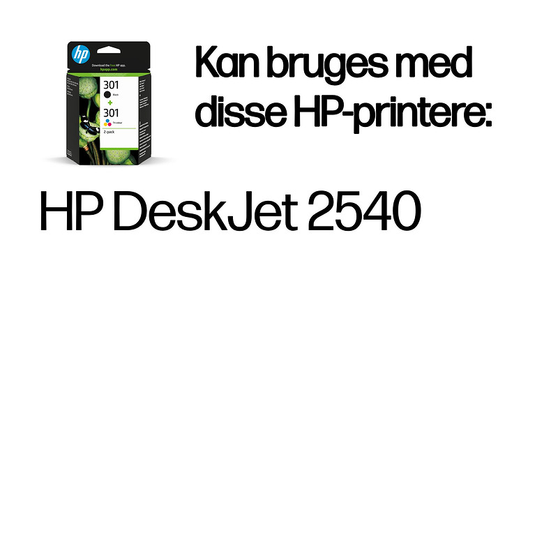 Blækpatron, HP 301 Multipack - Billede 2