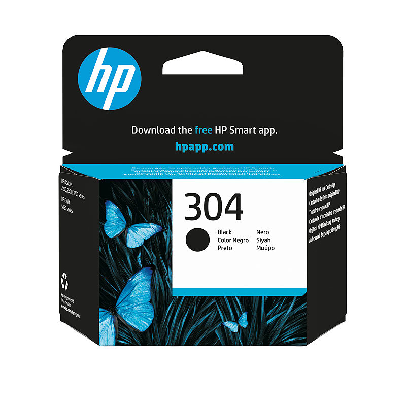 Blækpatron, HP 304 BK