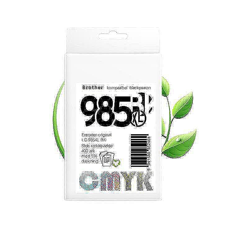 Brother LC985BK blæk CMYK