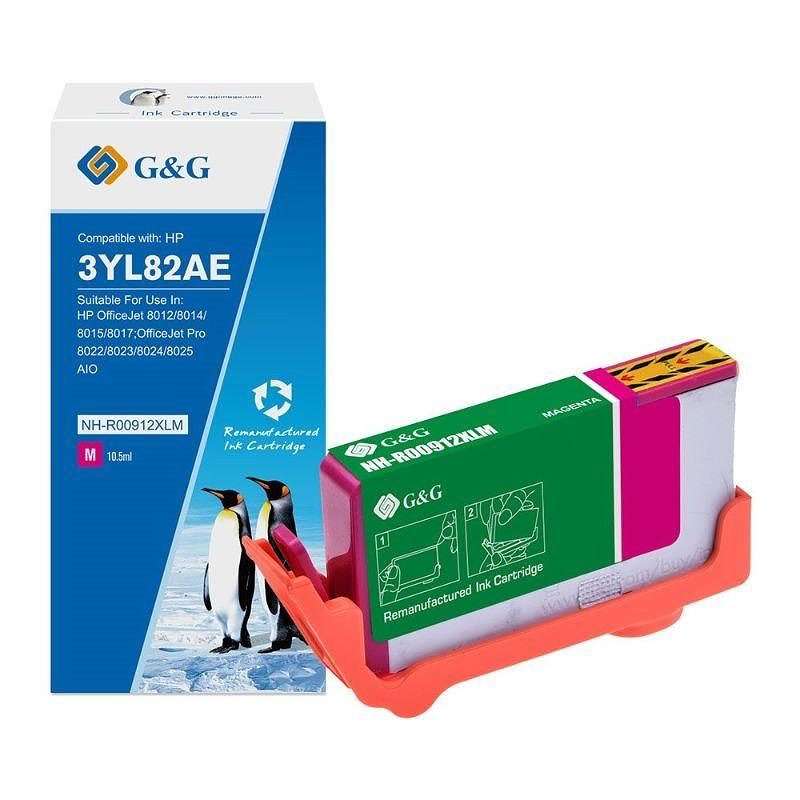 HP 912XL M blæk CMYK