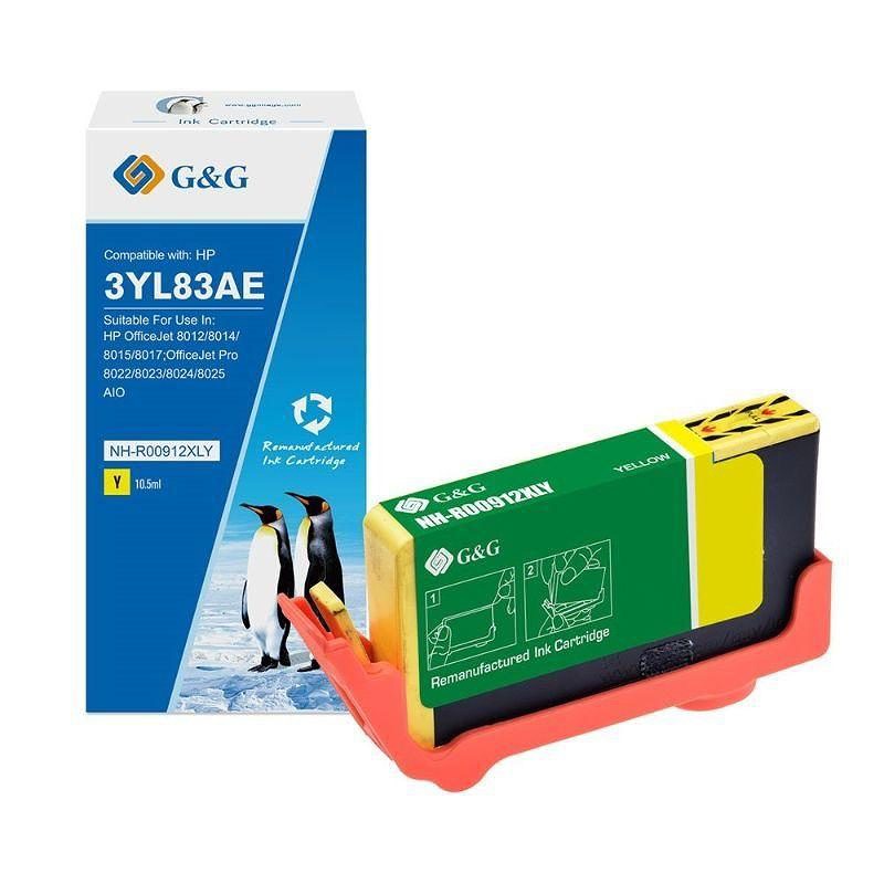 HP 912XL Y blæk CMYK