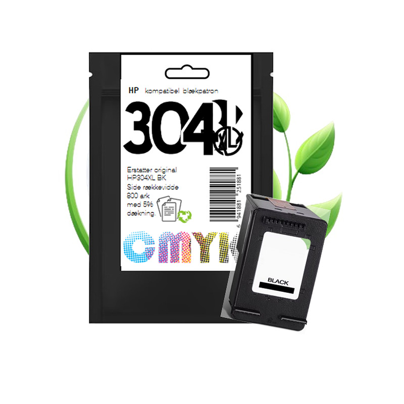HP 304XL BK blæk CMYK