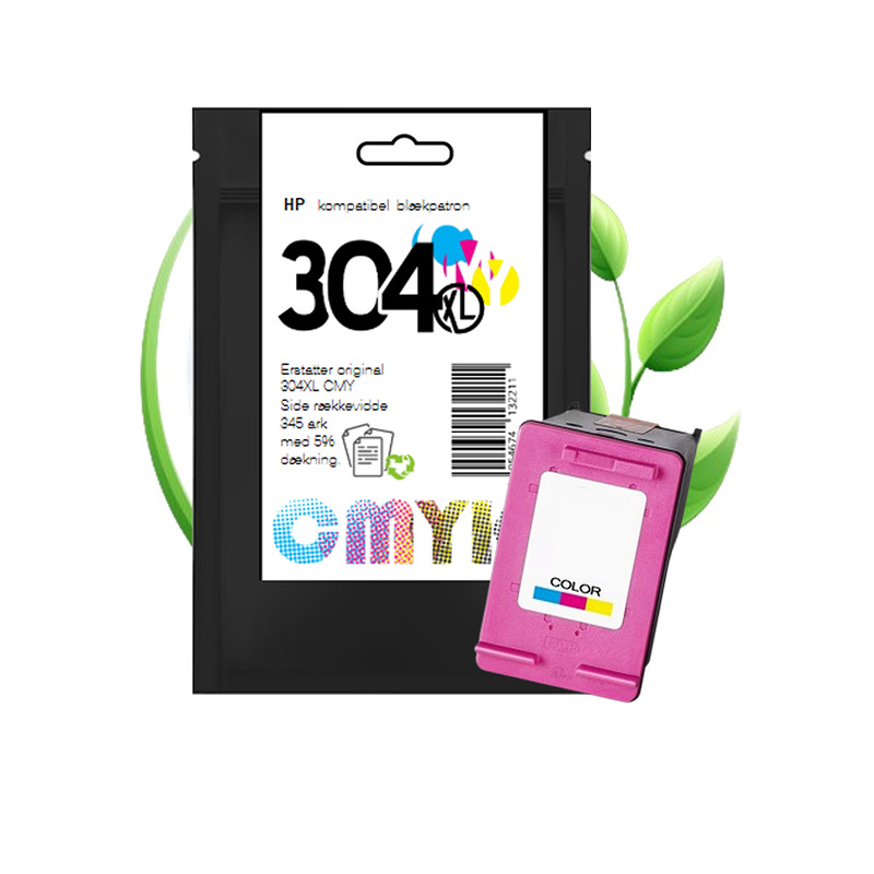 HP 304XL CMY blæk CMYK