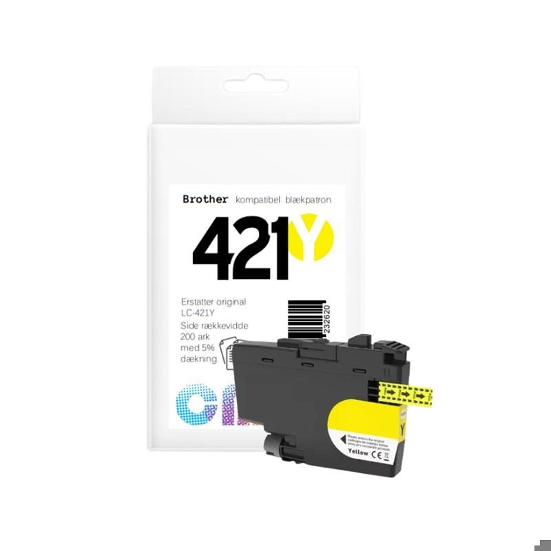 Brother LC421 Y blæk CMYK - Billede 2