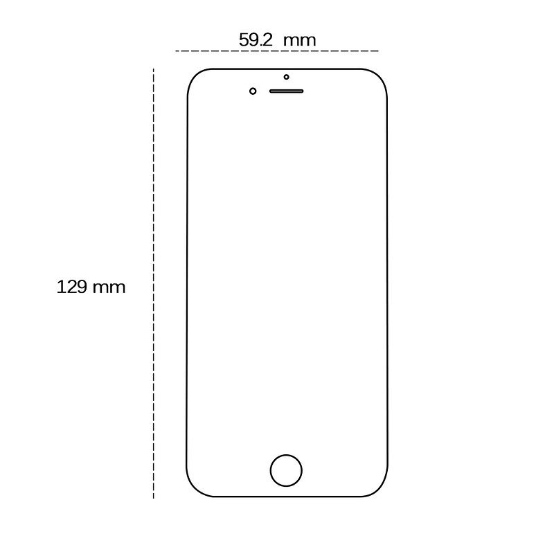 Tempered glass 2,5D for iPhone 7 / 8 / SE 2020 / SE 2022 - Billede 2