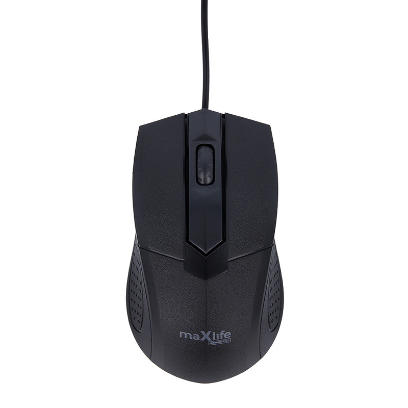 Maxlife Home Office MXHM-01 optical mouse 1000 DPI 1,2 m black - Billede 3